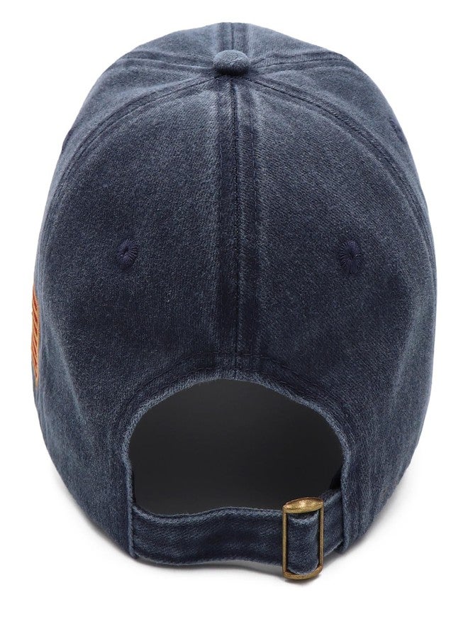 Treayes 250 Anniversary USA Hat Embroidered Adjustable 250 Anniversary USA Hat,Patriotic Bald Eagle Baseball Cap for Men Women Gifts Navy Blue - Image 5